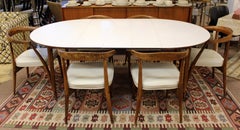 Mid-Century Modern Lawrence Peabody Craft Assoc. Dining Table and 6 Side Chairs