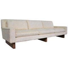 Vintage Mid-Century Modern Lawson Style White Sofa by Flair Division for Bernhardt