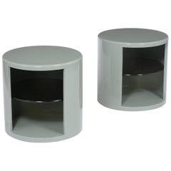 Used Modern Lazy Susan Side Tables
