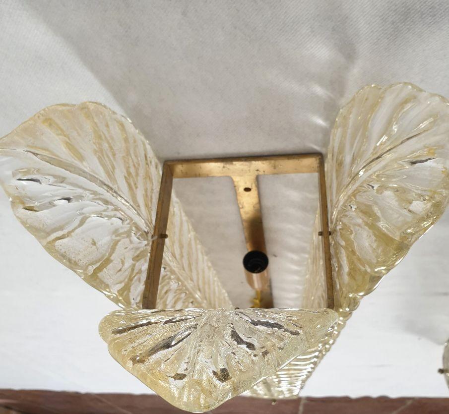 Apliques de cristal de Murano con hojas, modernos de mediados de siglo en venta 4