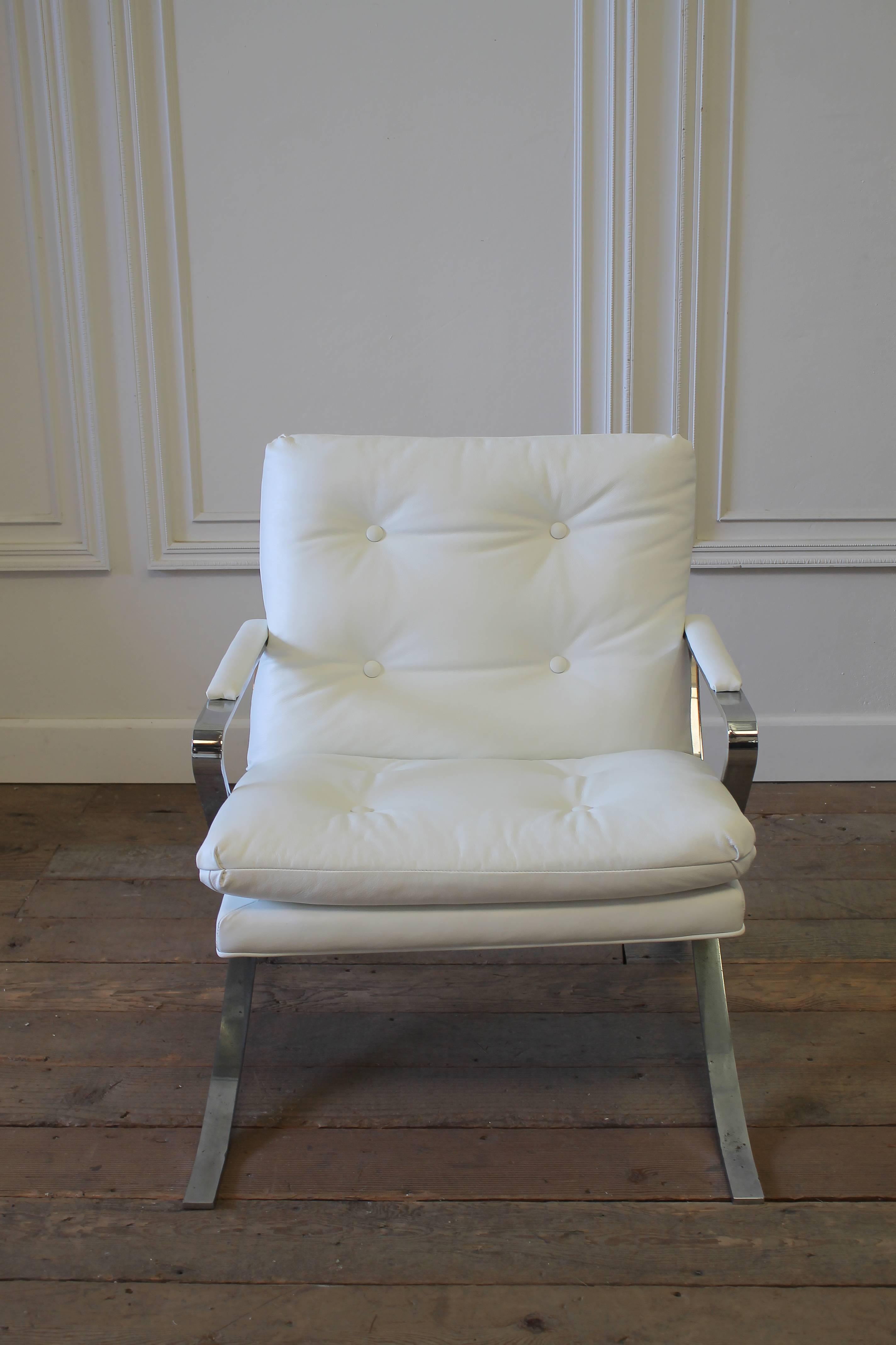 mid century chrome chair