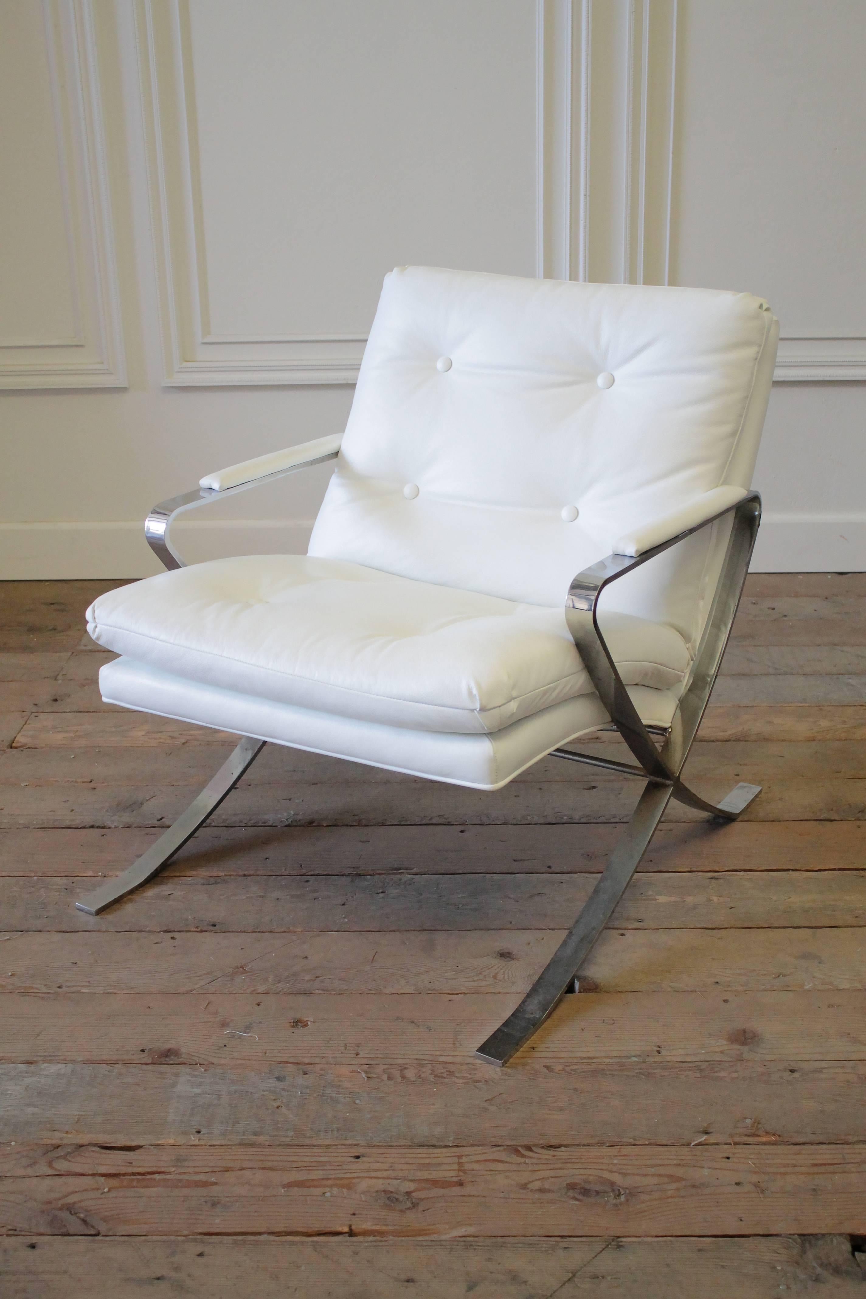 chrome mid century chairs