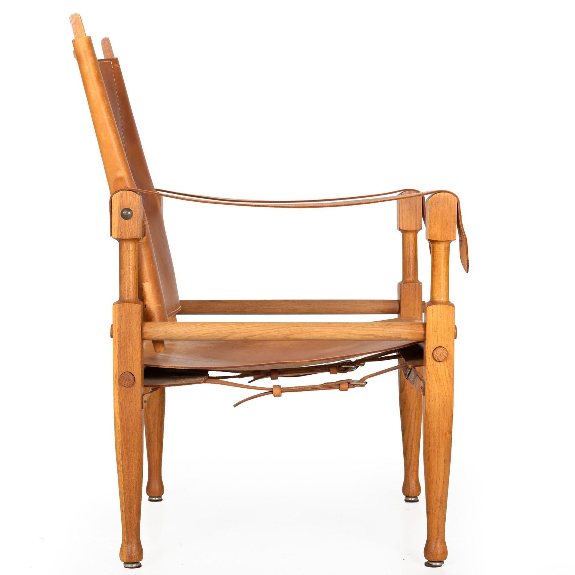 Mid-Century Modern Leather and Oak 