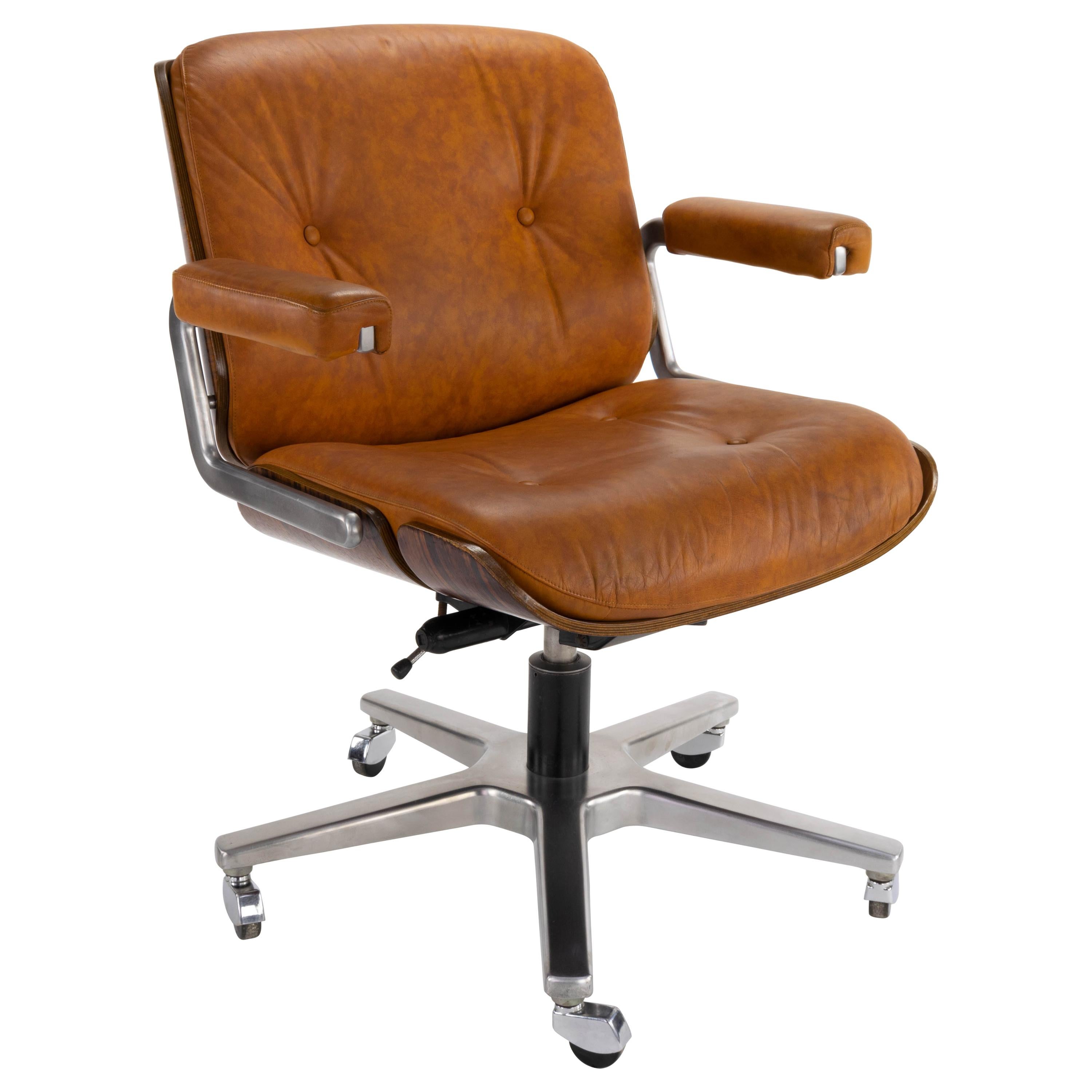 En smule evne stamtavle Mid-Century Modern Leather Armchair by Martin Stoll for Giroflex,  Switzerland at 1stDibs | martin stoll office chair, martin stoll chair