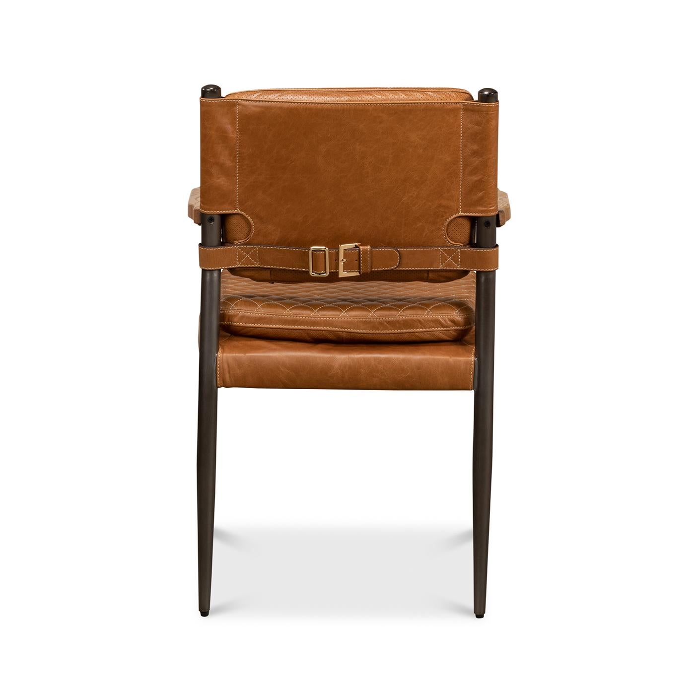 Mid-Century moderno Poltrona in pelle moderna di metà secolo in vendita