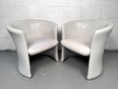 Mid-Century Modern Leather Club Chairs