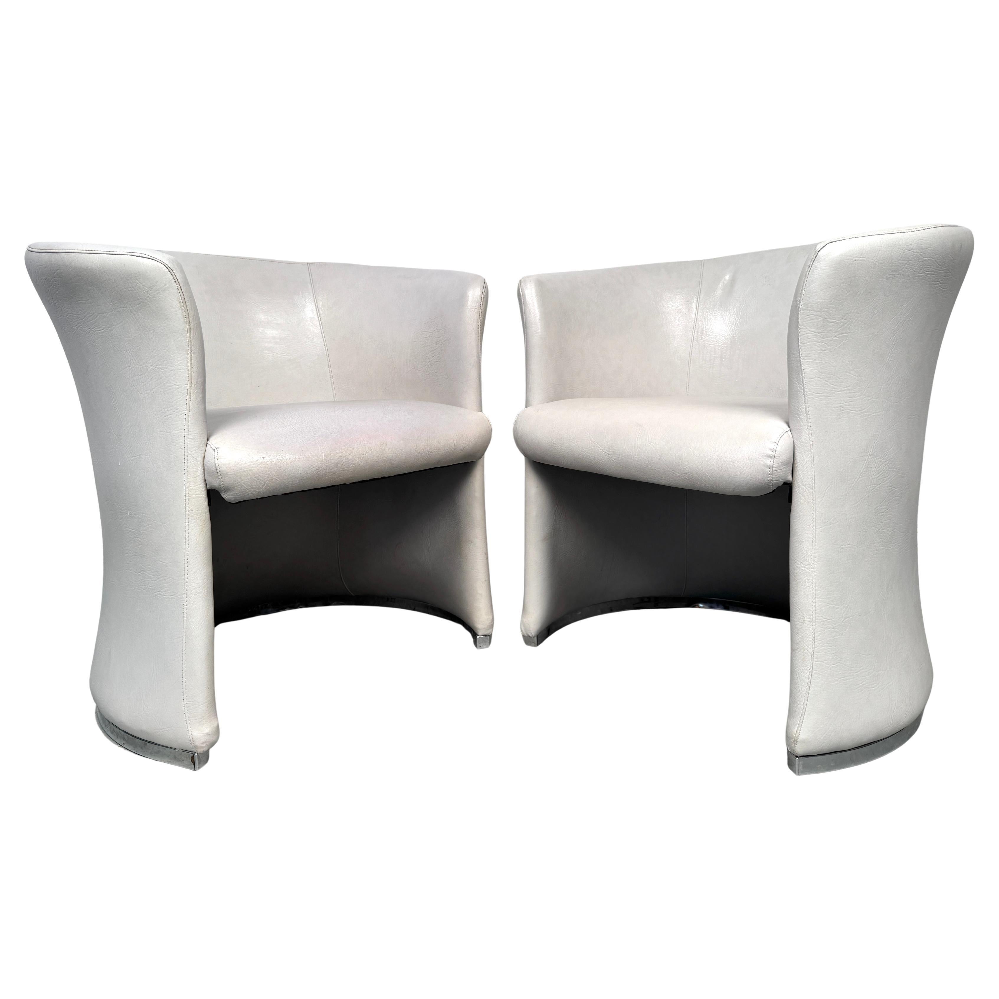 Mid-Century Modern Leather Club Chairs For Sale
