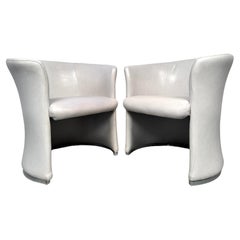 Mid-Century Modern Leather Club Chairs