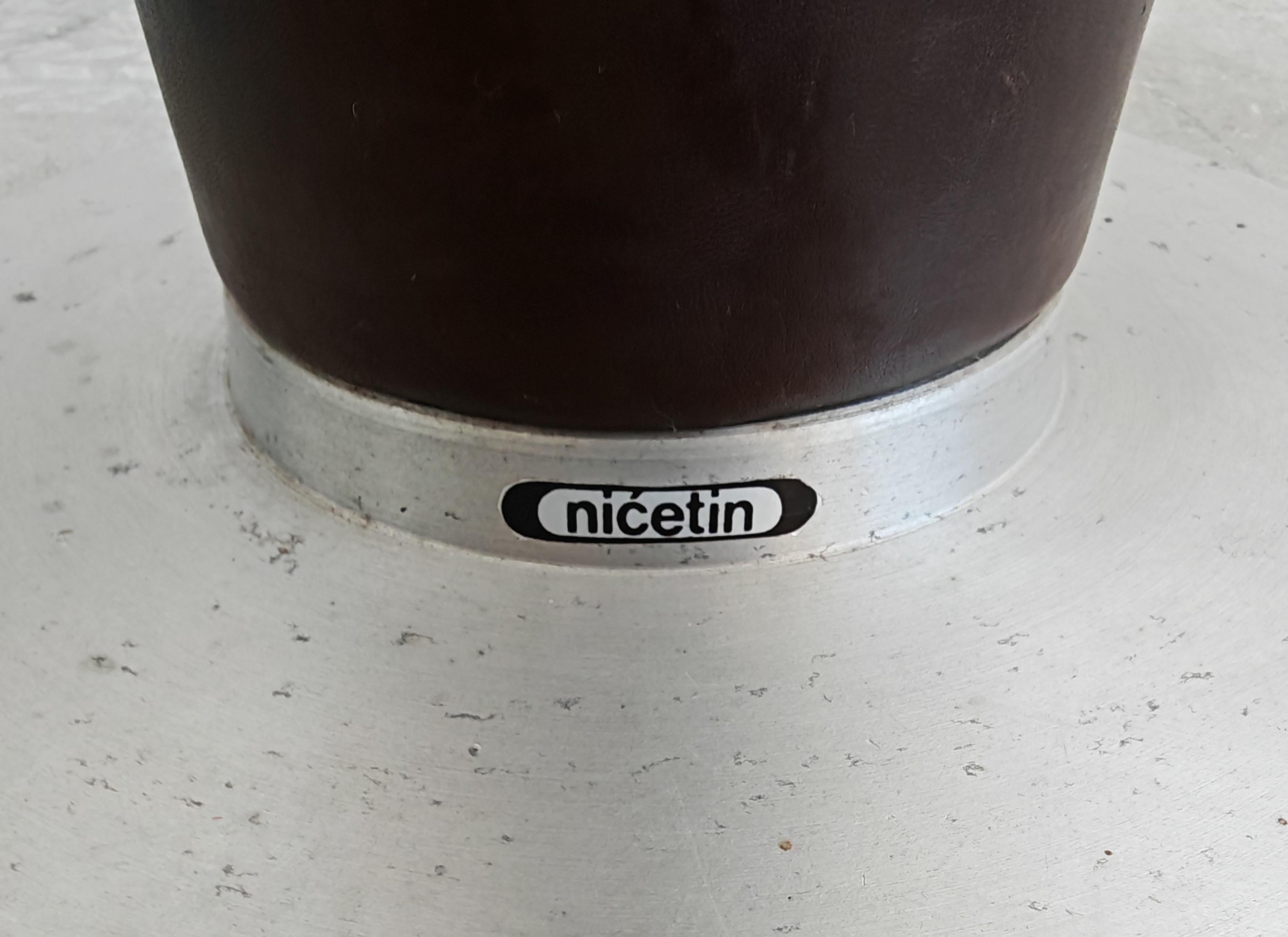 Lampada da terra in pelle di Nicetin, Jugoslavia, anni '80, metà del secolo scorso in vendita 1