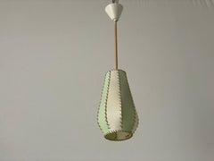 Lámpara de techo pequeña de plexiglás con aspecto de cuero, Mid Century Modern, Años 60, Alemania