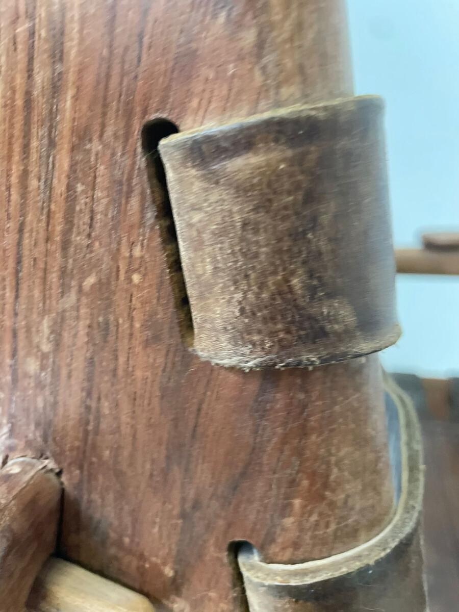 Mid-Century Modern Leather Rocking Chair by Angel Pazmino, Ecuador, 1970s For Sale 9