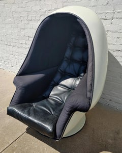 Mid Century Modern Lee West Co. Egg Chair and Ottoman