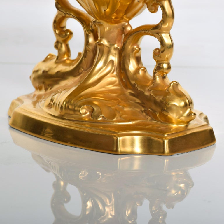 MidCentury Modern Lenox 24Karat Gold Aquarius Centerpiece Bowl For