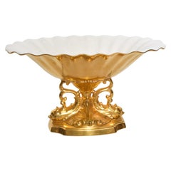 Lenox 24-Karat Gold Aquarius Centerpiece Bowl Stunning 1960s