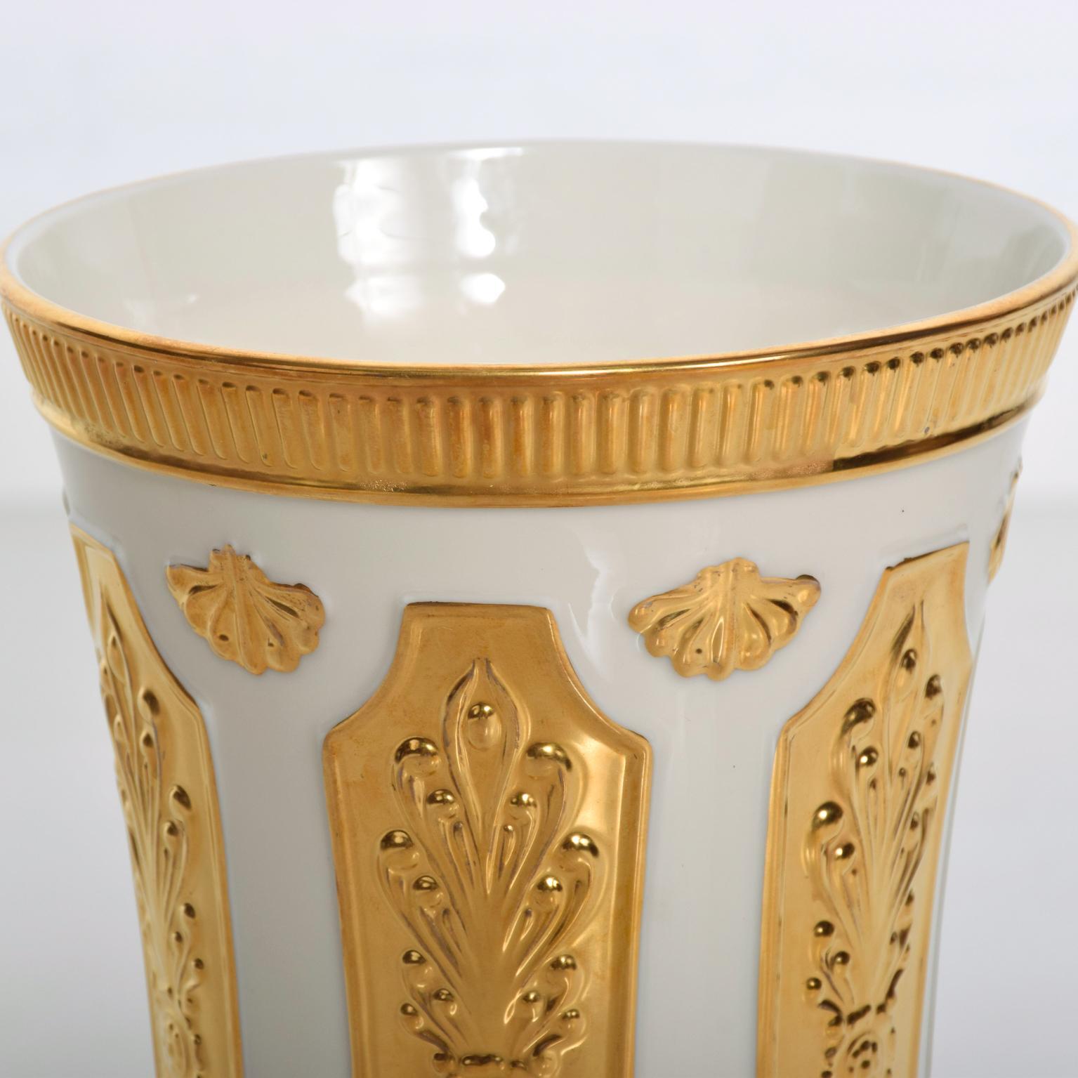 lenox vases with gold trim