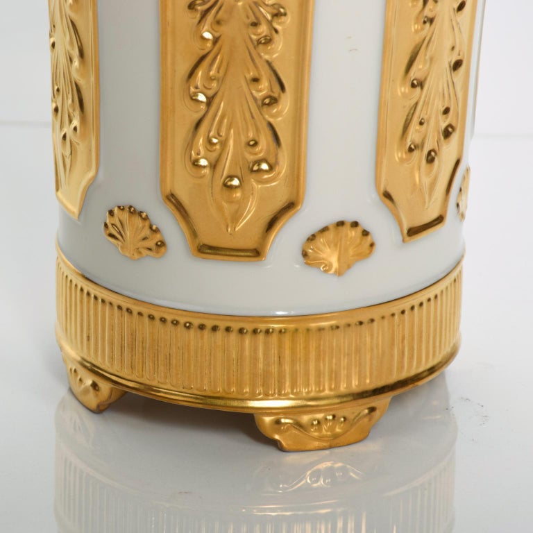 Lenox Designer's Collection Versailles Gold Vase 24k Trim 1960s at 1stDibs