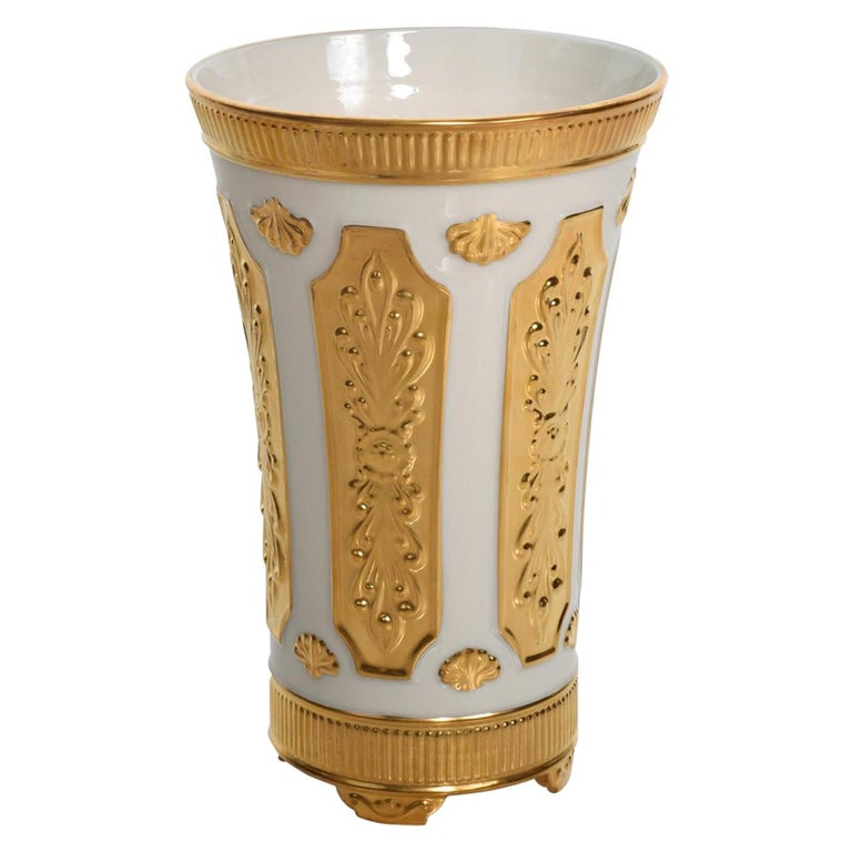 Lenox Designer's Collection Versailles Gold Vase 24k Trim 1960s at ...