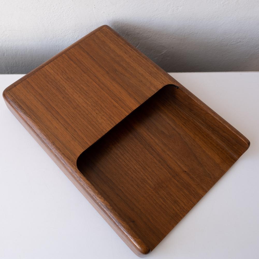 Mid-Century Modern Letter Tray Set in Walnut, 1960s 5