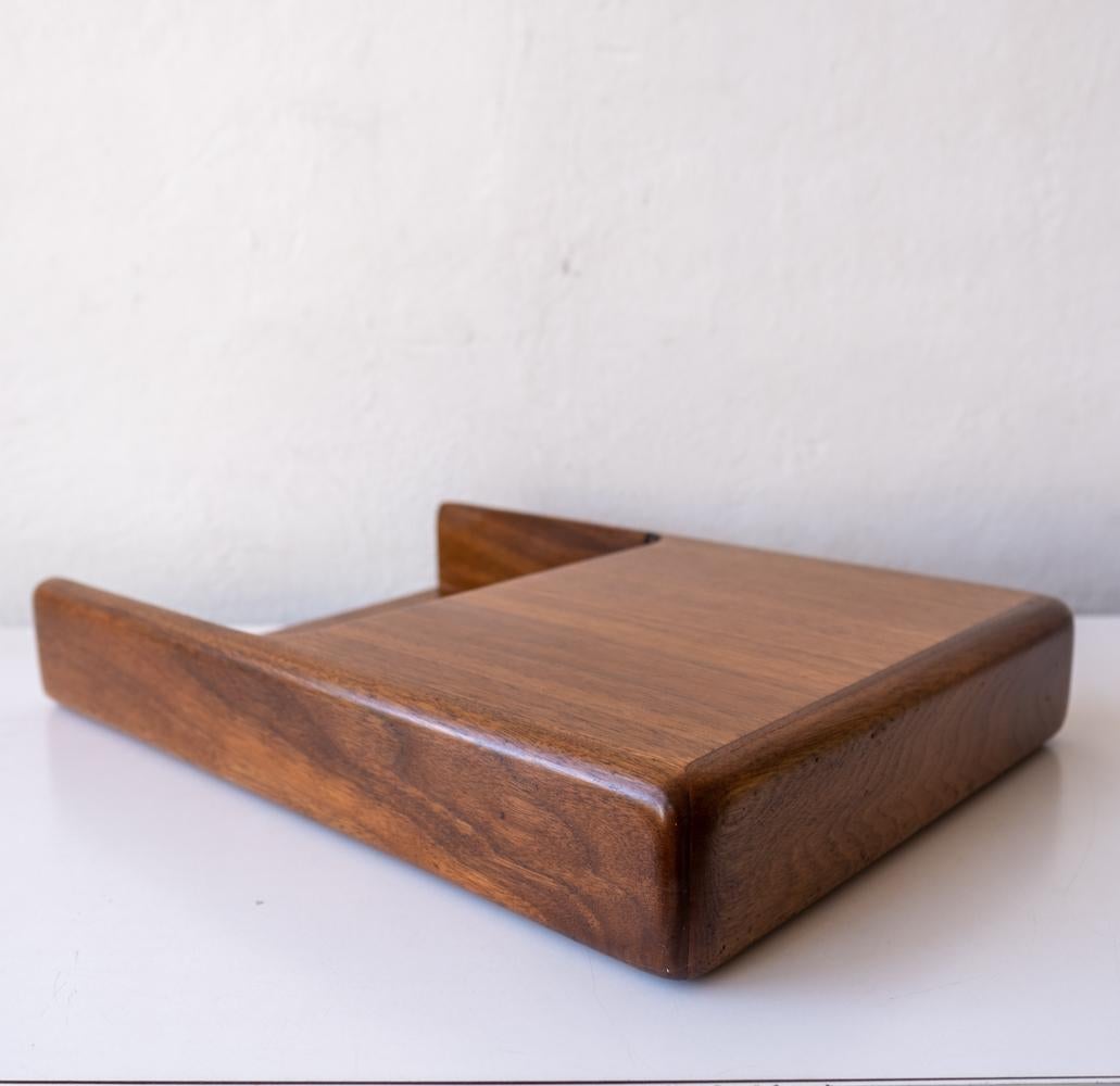 Mid-Century Modern Letter Tray Set in Walnut, 1960s 6