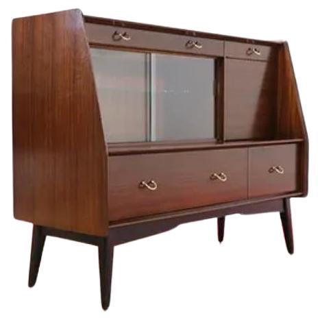 Mid Century Modern Librenza Credenza Buffet Sideboard Display Cabinet by G Plan For Sale