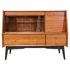 Vintage Mid Century Modern Librenza Credenza Sideboard Display Cabinet by G Plan Danish 