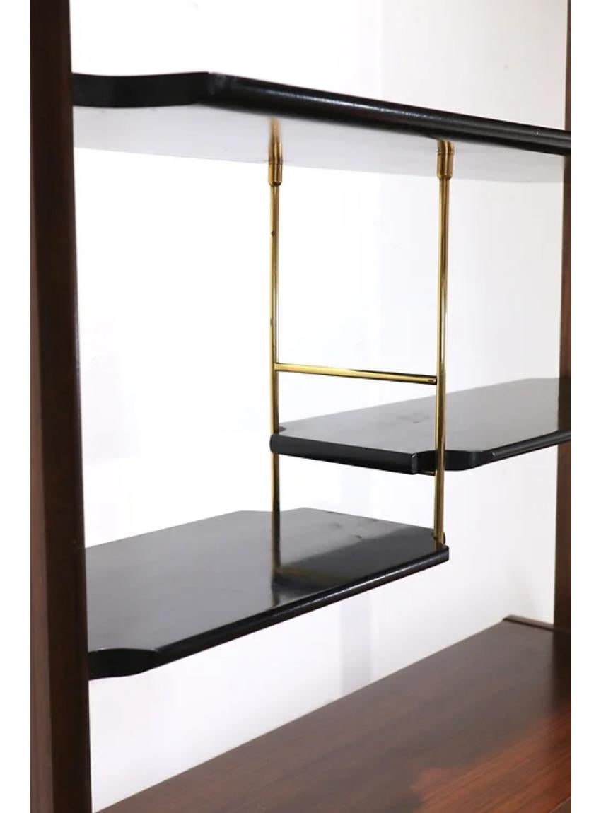 mid century room divider bookcase