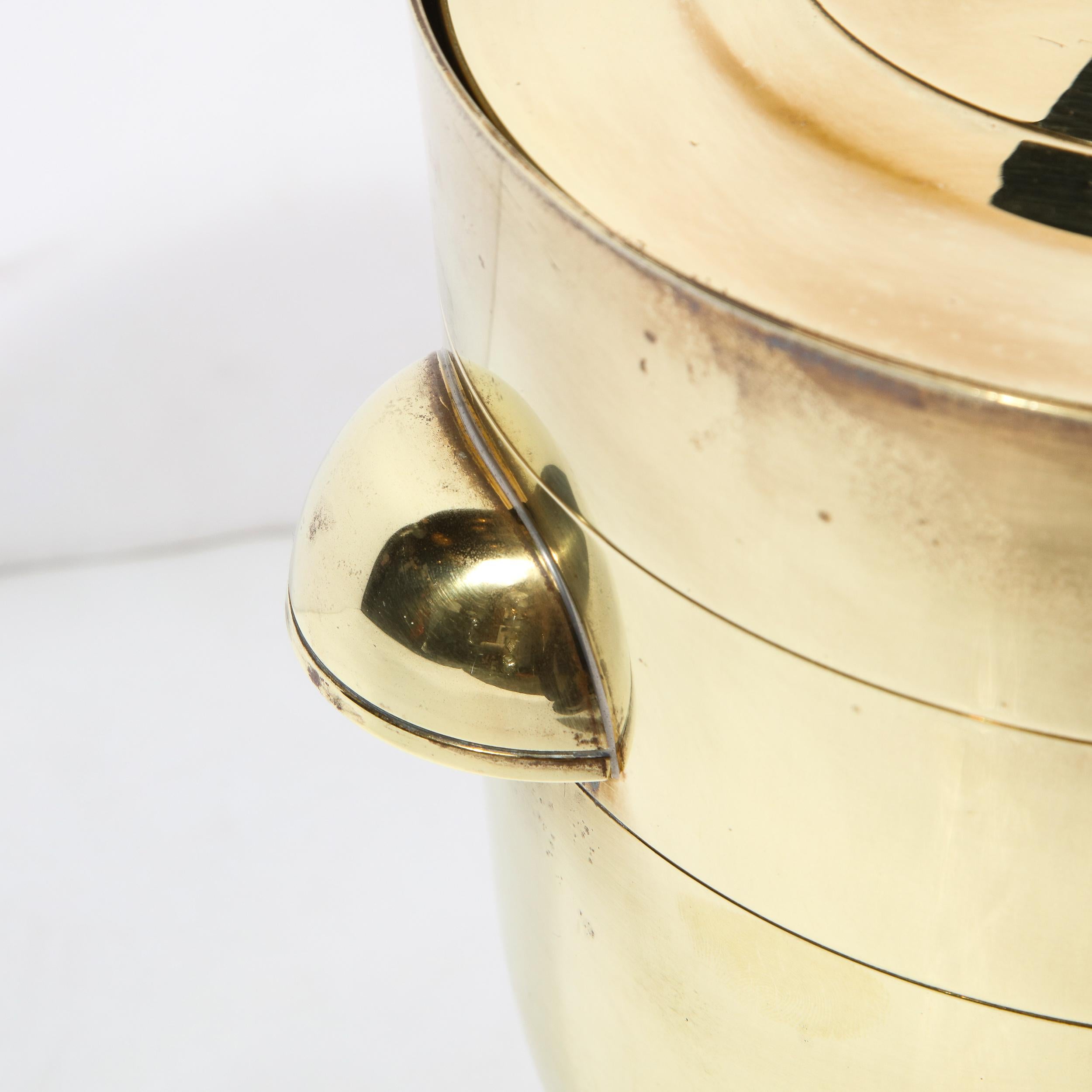 Mid-Century Modern Lidded Ice Bucket by Tommi Parzinger for Dorlyn Silversmiths For Sale 2