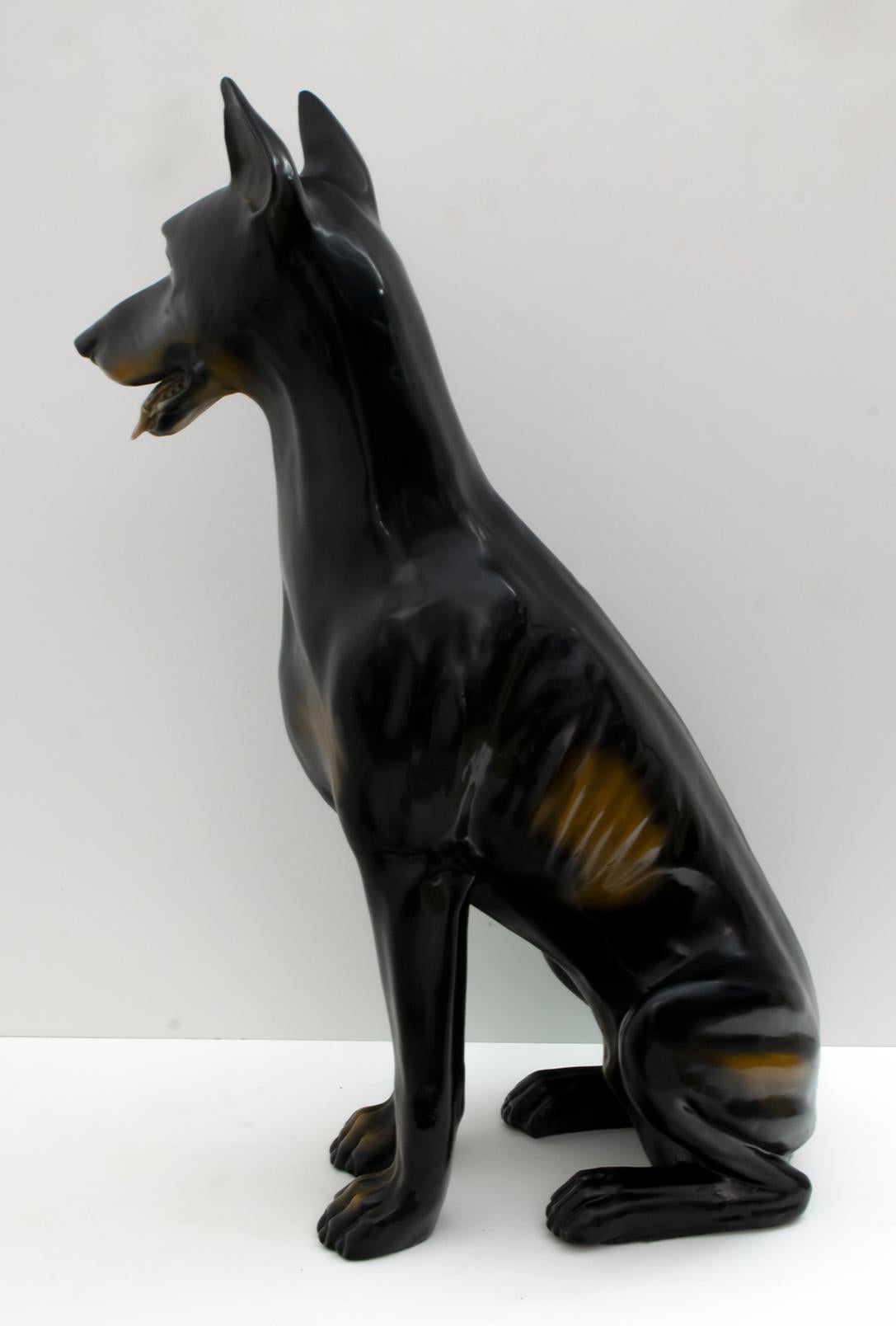 Italian Mid-Century Modern Life-Size Dog, 1970s For Sale