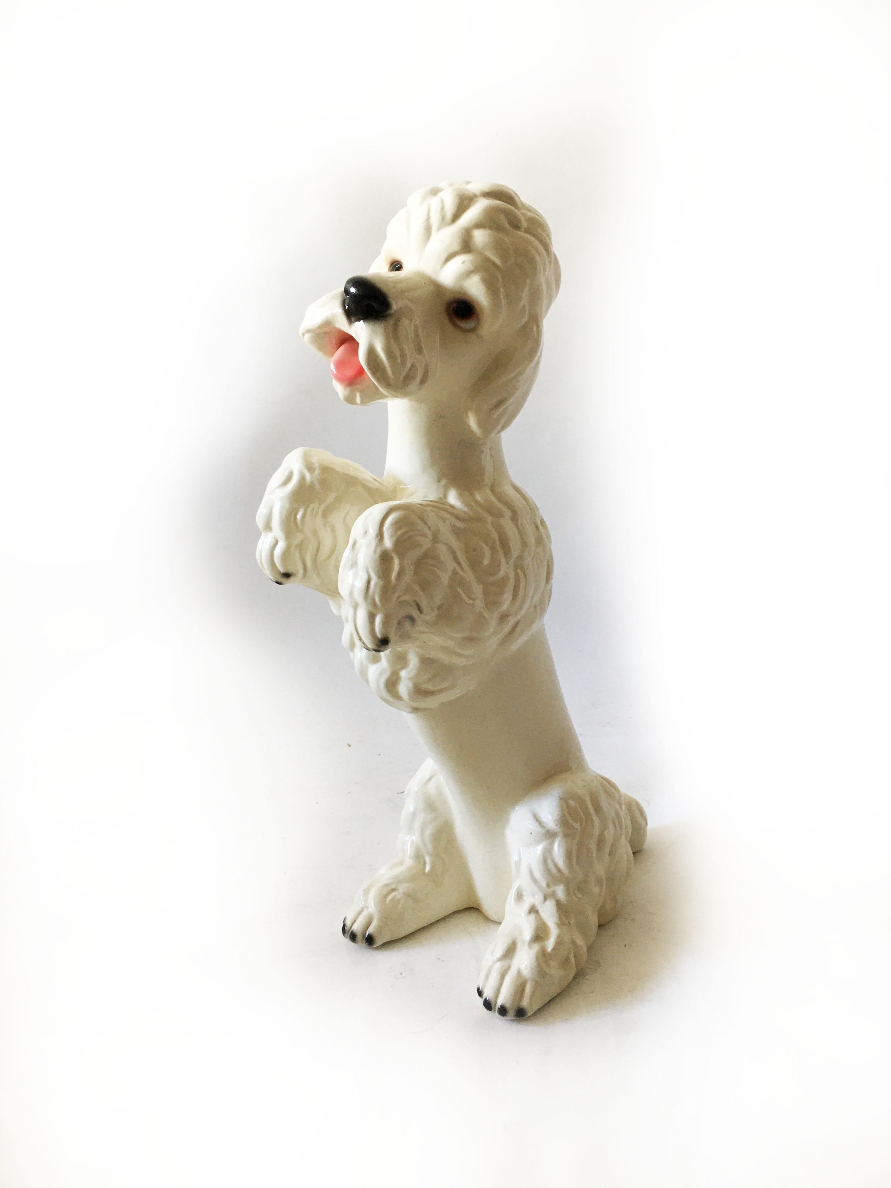 Mid-Century Modern Life-Size 'Poodle' Sculpture, Austria, 1950s In Good Condition For Sale In Vienna, AT