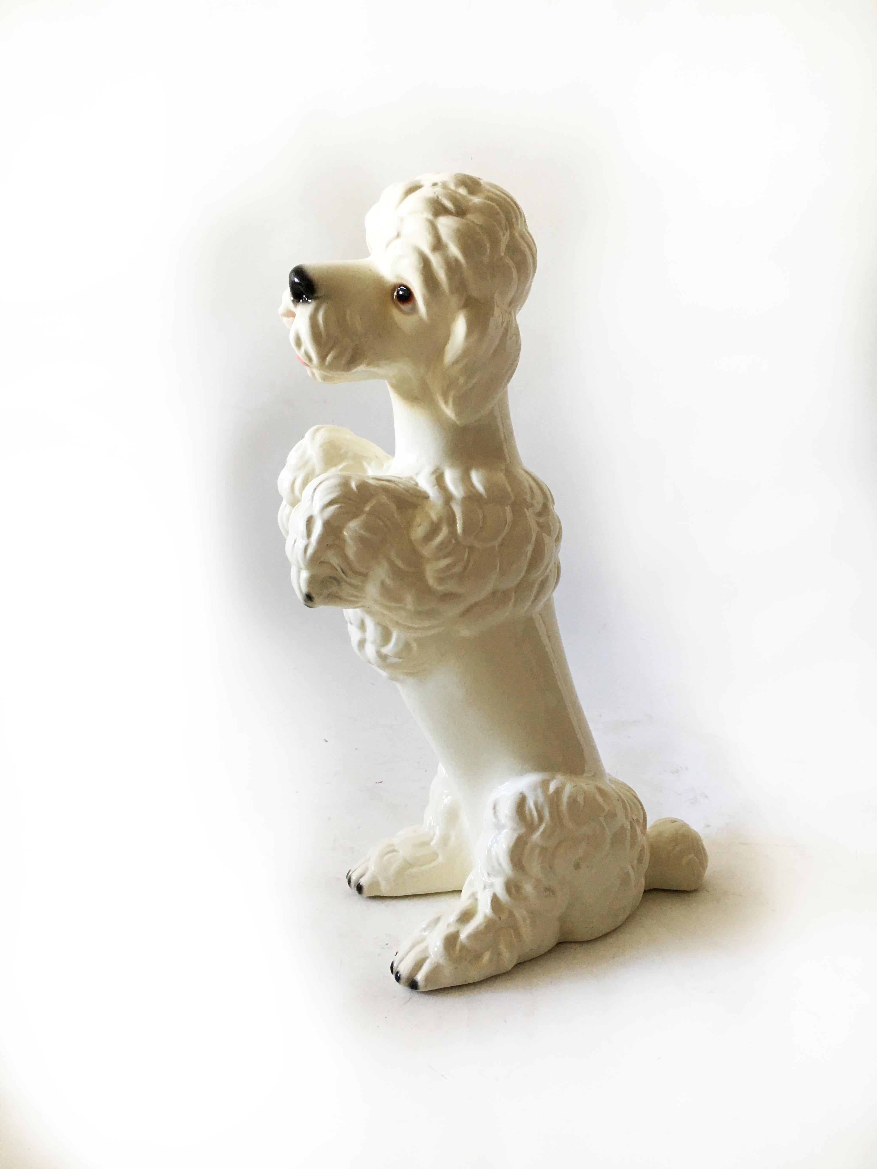 Mid-20th Century Mid-Century Modern Life-Size 'Poodle' Sculpture, Austria, 1950s For Sale