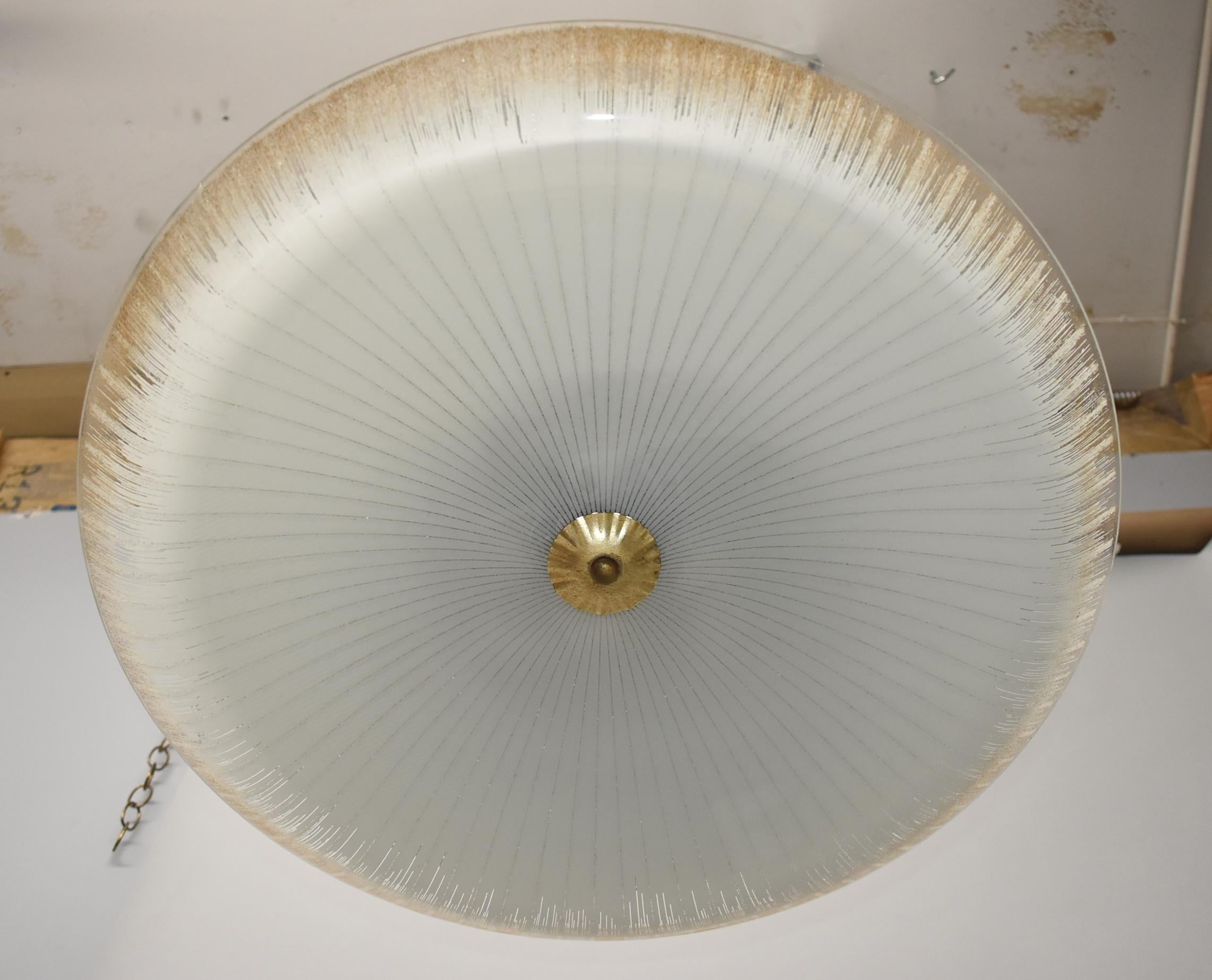 Mid Century Modern Light by Lightolier in the Style of Paavo Tynell In Good Condition For Sale In Toledo, OH