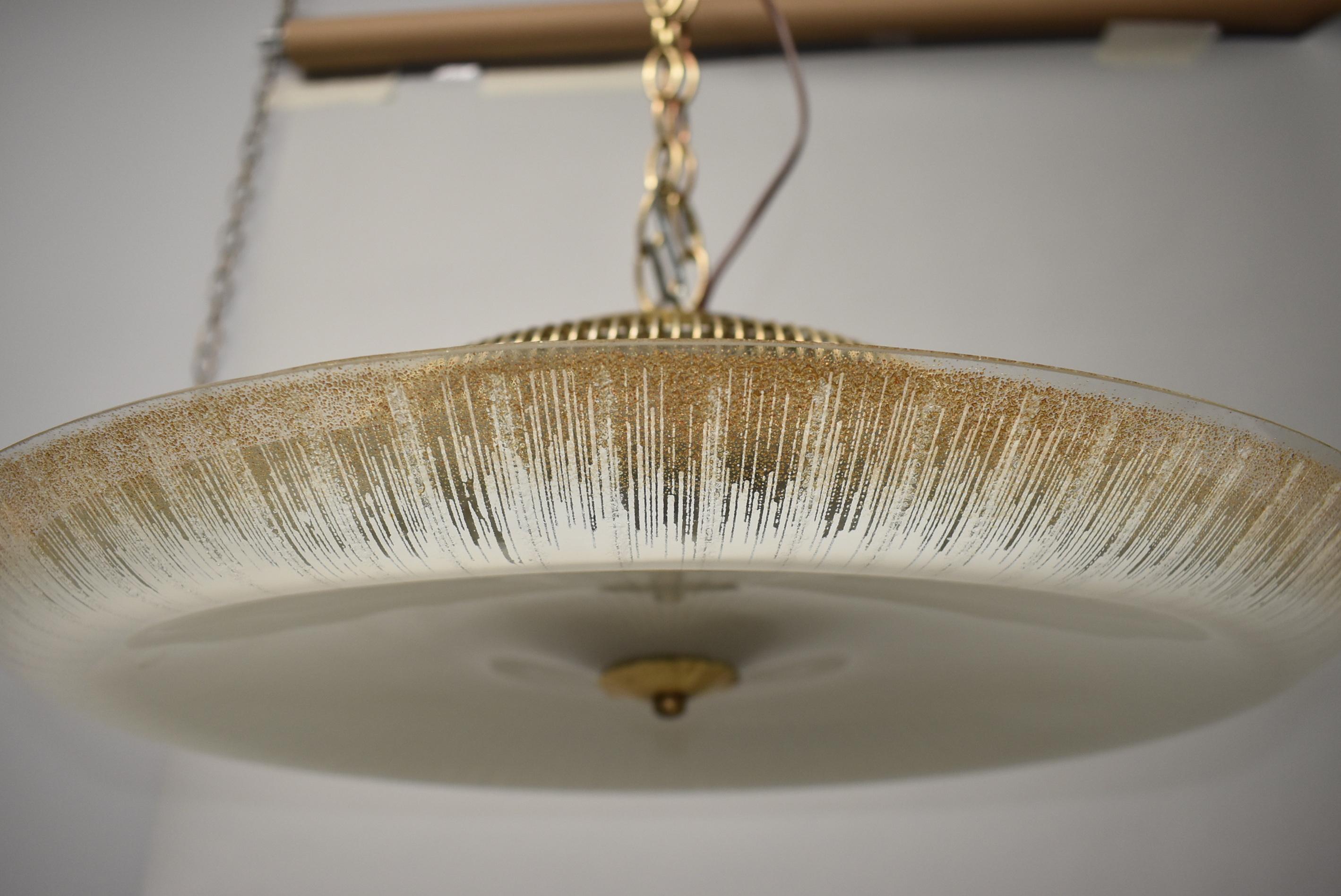 Mid-20th Century Mid Century Modern Light by Lightolier in the Style of Paavo Tynell For Sale