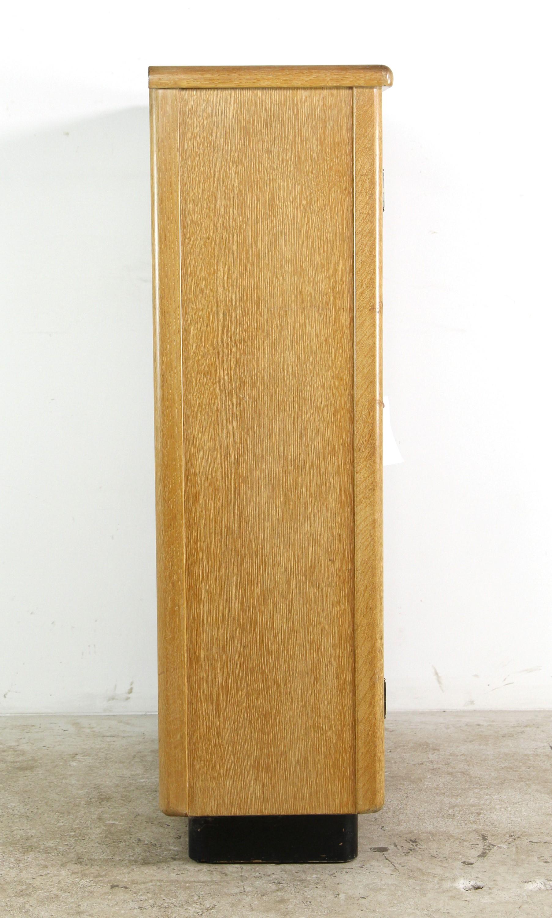 light oak bookcase with doors