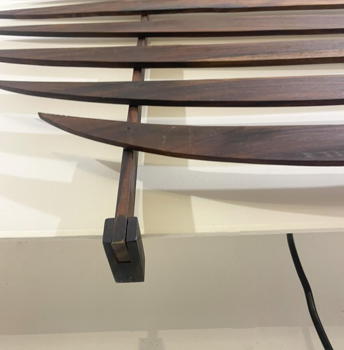 Wood Mid-Century Modern Light Panel, Italy, 1960s For Sale
