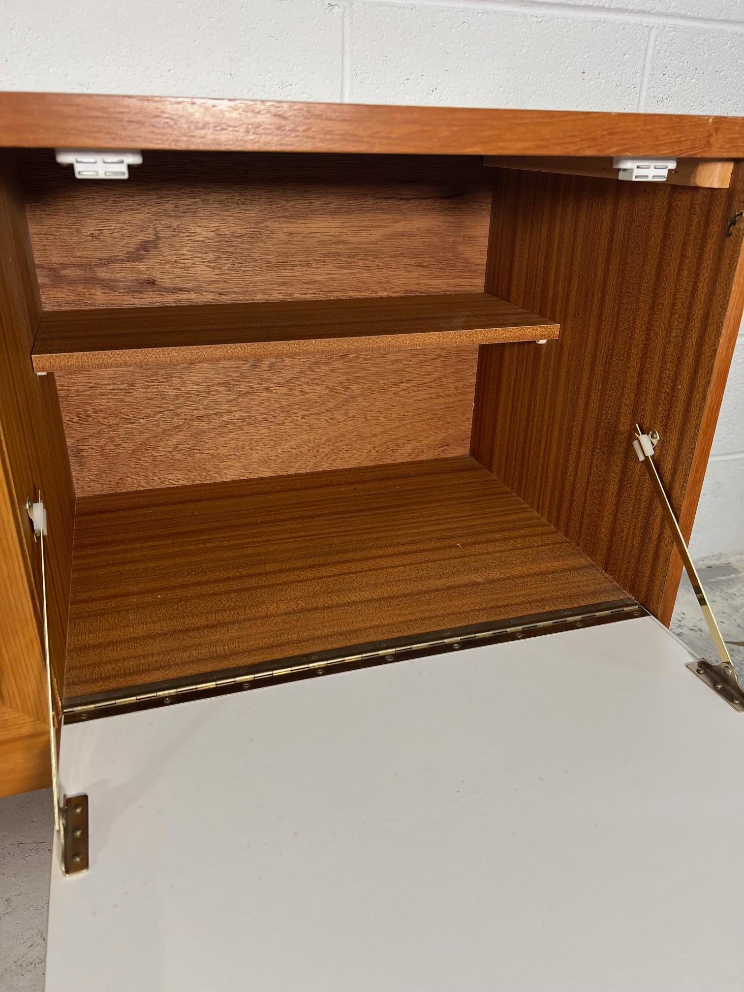 European Mid Century  Modern Light Wood Credenza By Stateroom Made in England