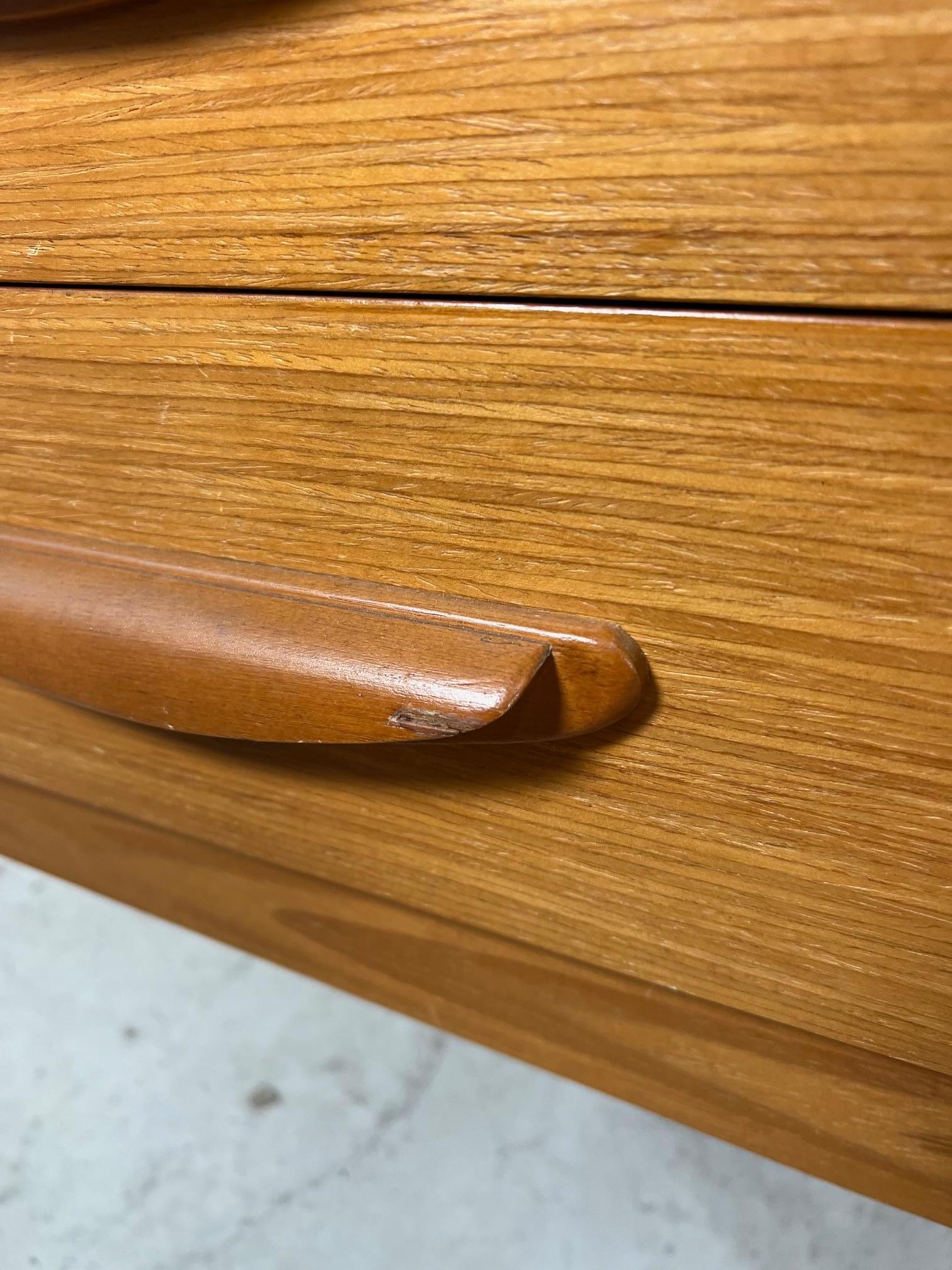 Hardwood Mid Century  Modern Light Wood Credenza By Stateroom Made in England