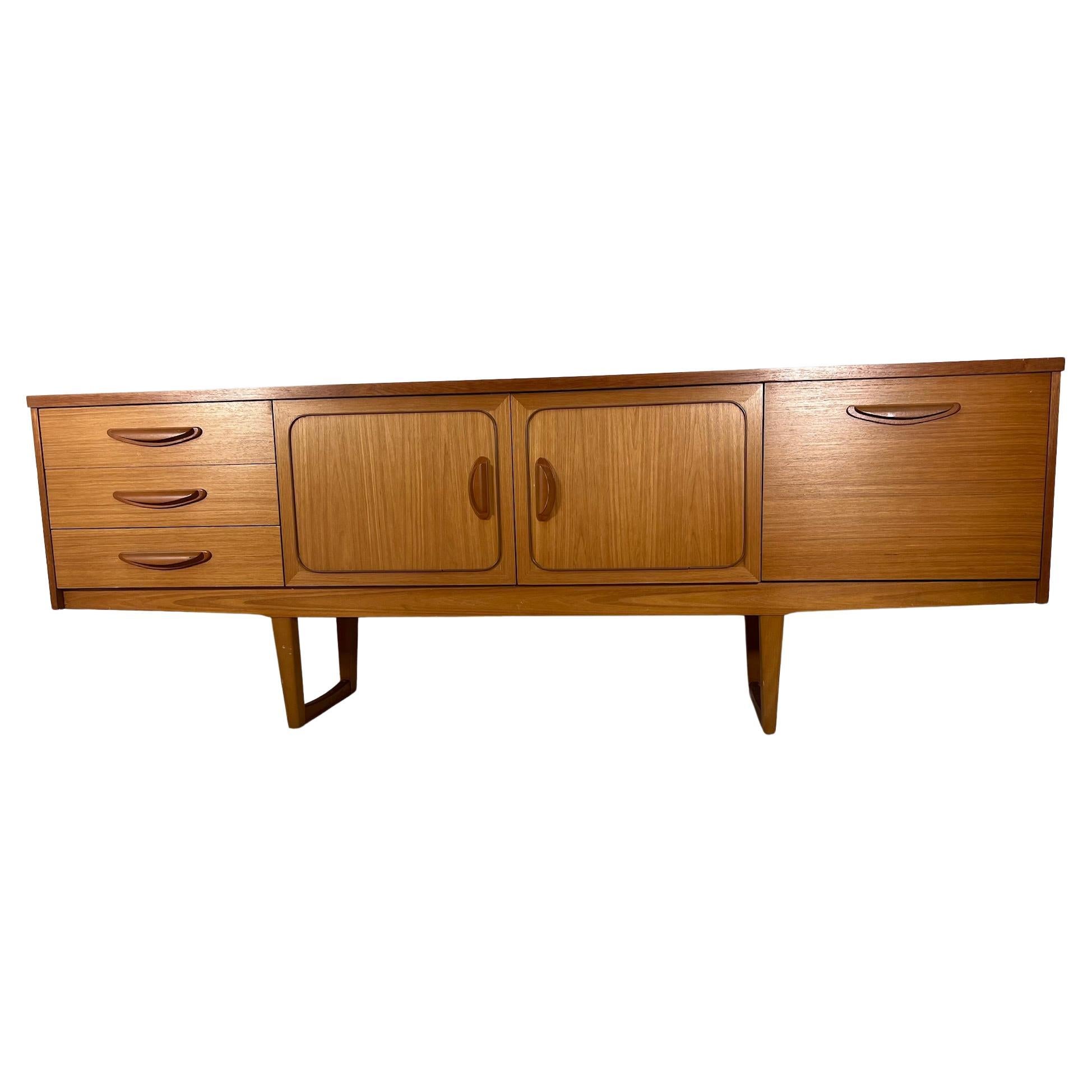 Mid Century  Modern Light Wood Credenza By Stateroom Made in England