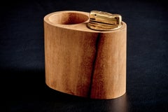Wooden table lighter by Werkstätte Carl Auböck, Austria, 1960s