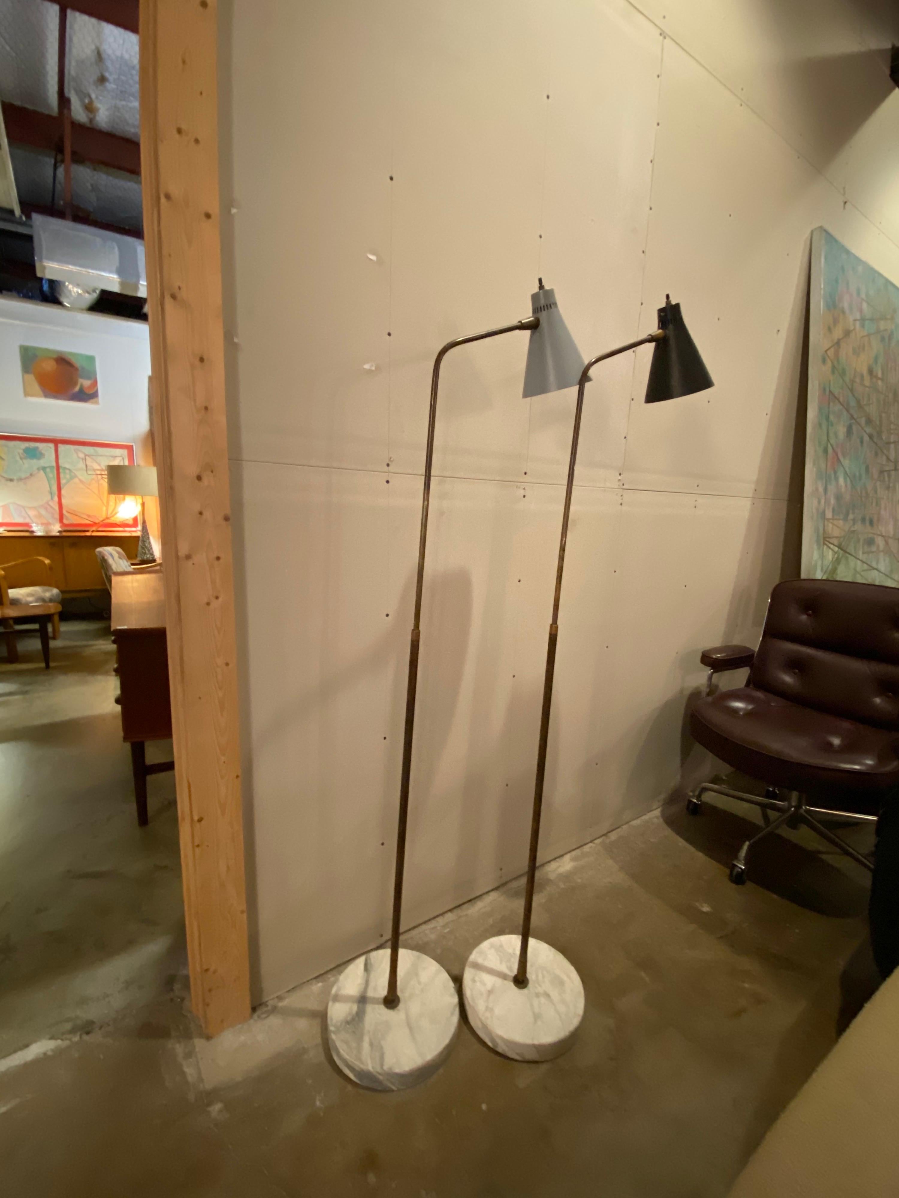 Mid-Century Modern Lighting / Floor Lamps by Giuseppe Ostuni for Oluce In Good Condition For Sale In San Antonio, TX