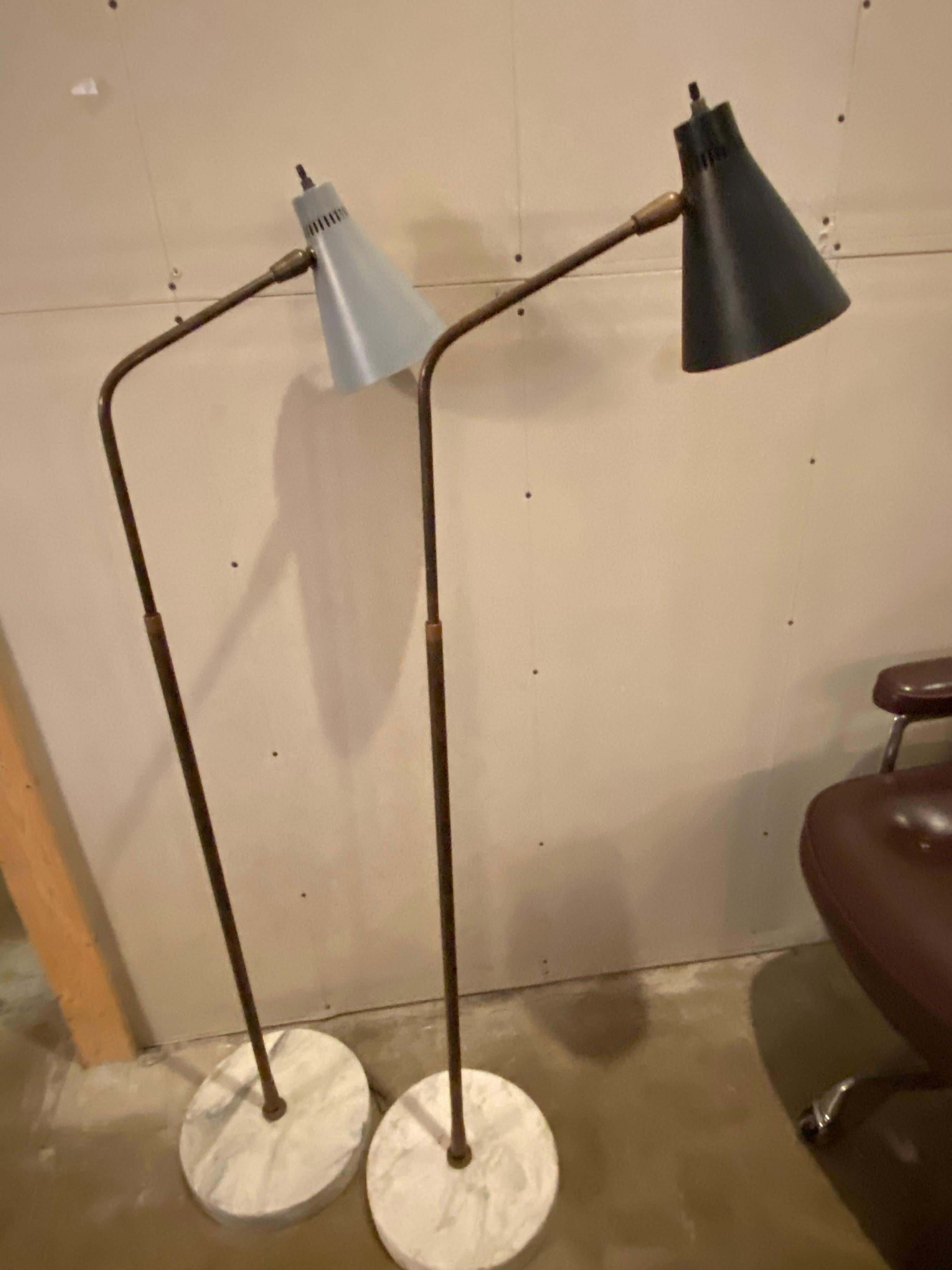 20th Century Mid-Century Modern Lighting / Floor Lamps by Giuseppe Ostuni for Oluce For Sale