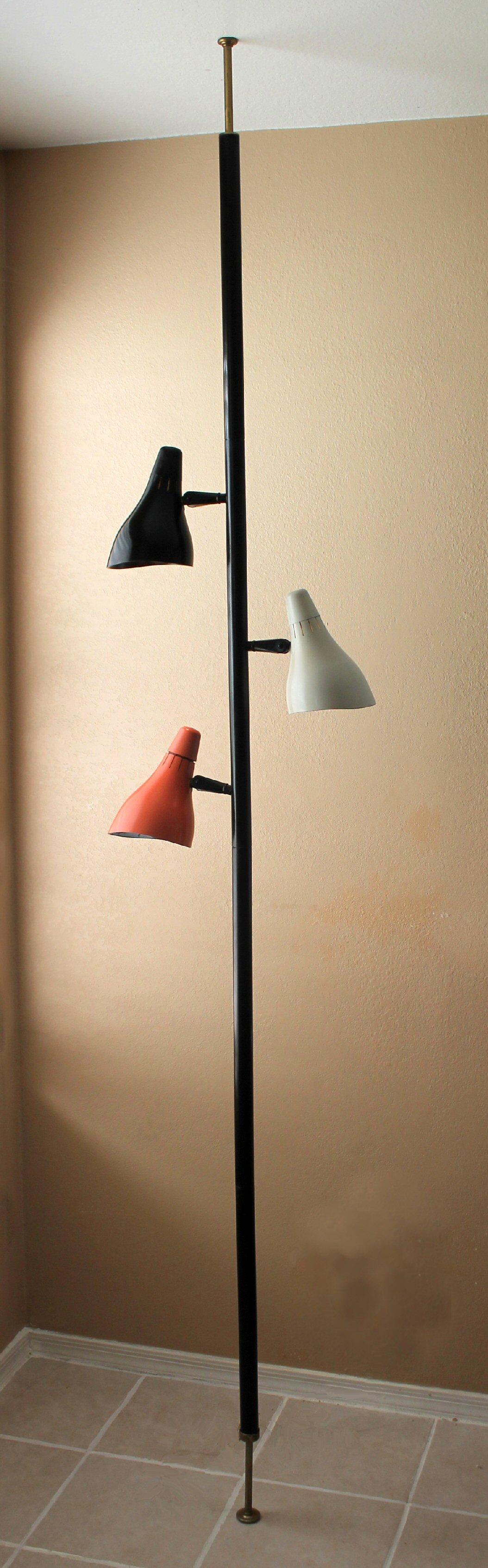STUNNING & RARE! 


1956
MID CENTURY MODERN
LIGHTOLIER
TENSION POLE LAMP!
THREE SHADES
ORANGE WHITE BLACK

GERALD THURSTON DESIGN

FITS 8 FT. CEILING


Mid Century Pole lamps are one of the most fun interior design additions one can make to a