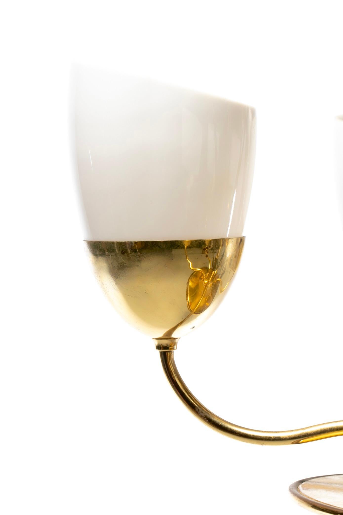 Américain Lightolier moderne du milieu du siècle Chandelier dans le style de Paavo Tynell c. 1950s en vente