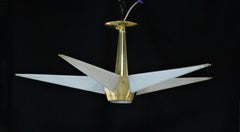 Mid Century Modern Lightolier Claremont Starburst Star Chandelier Light