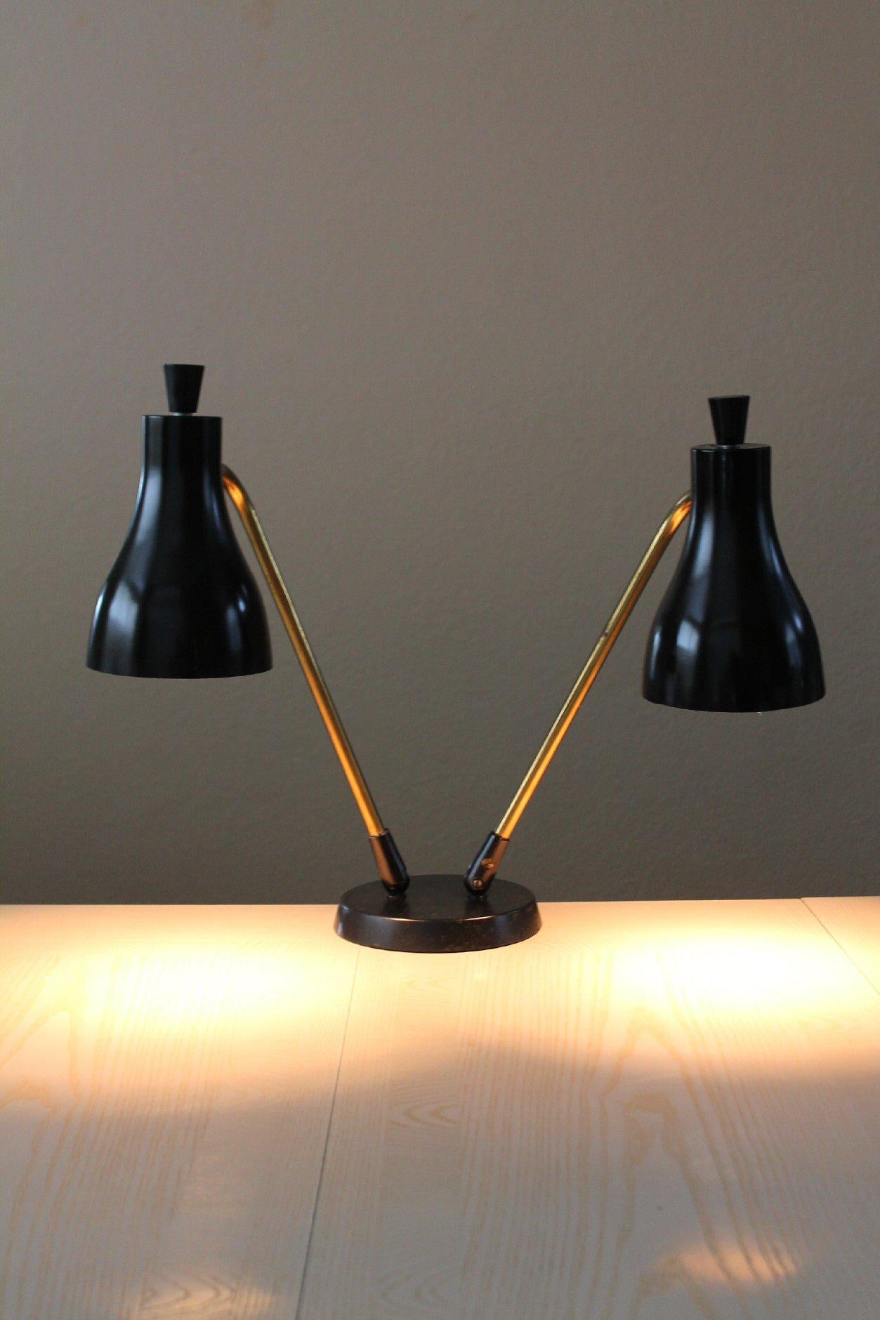 Mid-Century Modern Lampe Lightolier moderne du milieu du siècle dernier de Gerald Thurston  1952 Étude de cas Accueil en vente