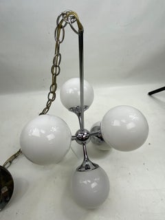 Mid-Century Modern Lightolier Sputnik Chandelier Light 6 Arms
