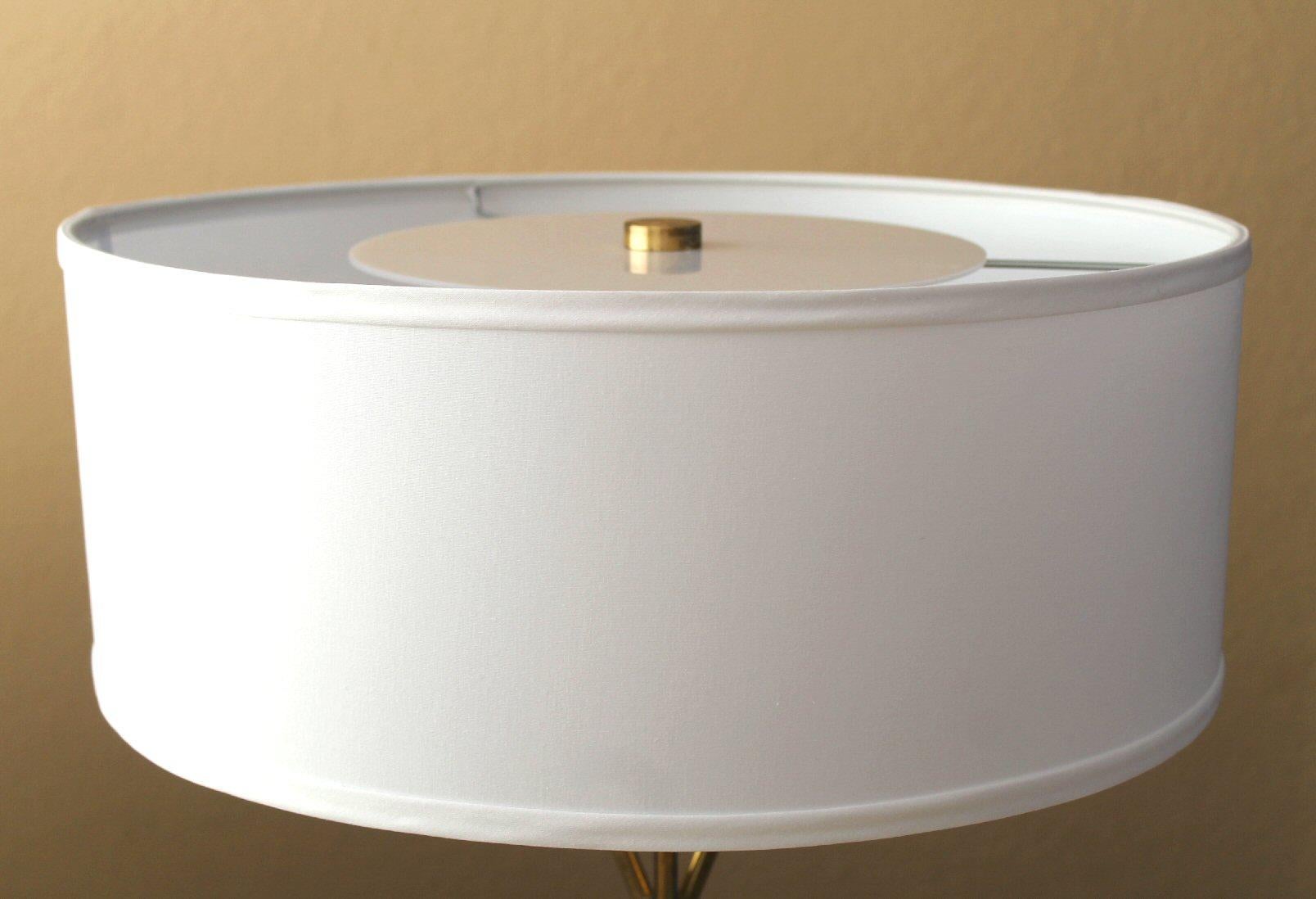 Hand-Crafted Mid Century Modern Lightolier Tripod Table Lamp Gerald Thurston 1954 