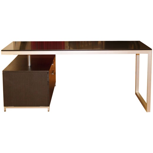 Mid Century Modern Ligne Roset Everywhere Desk W Filing Cabinet