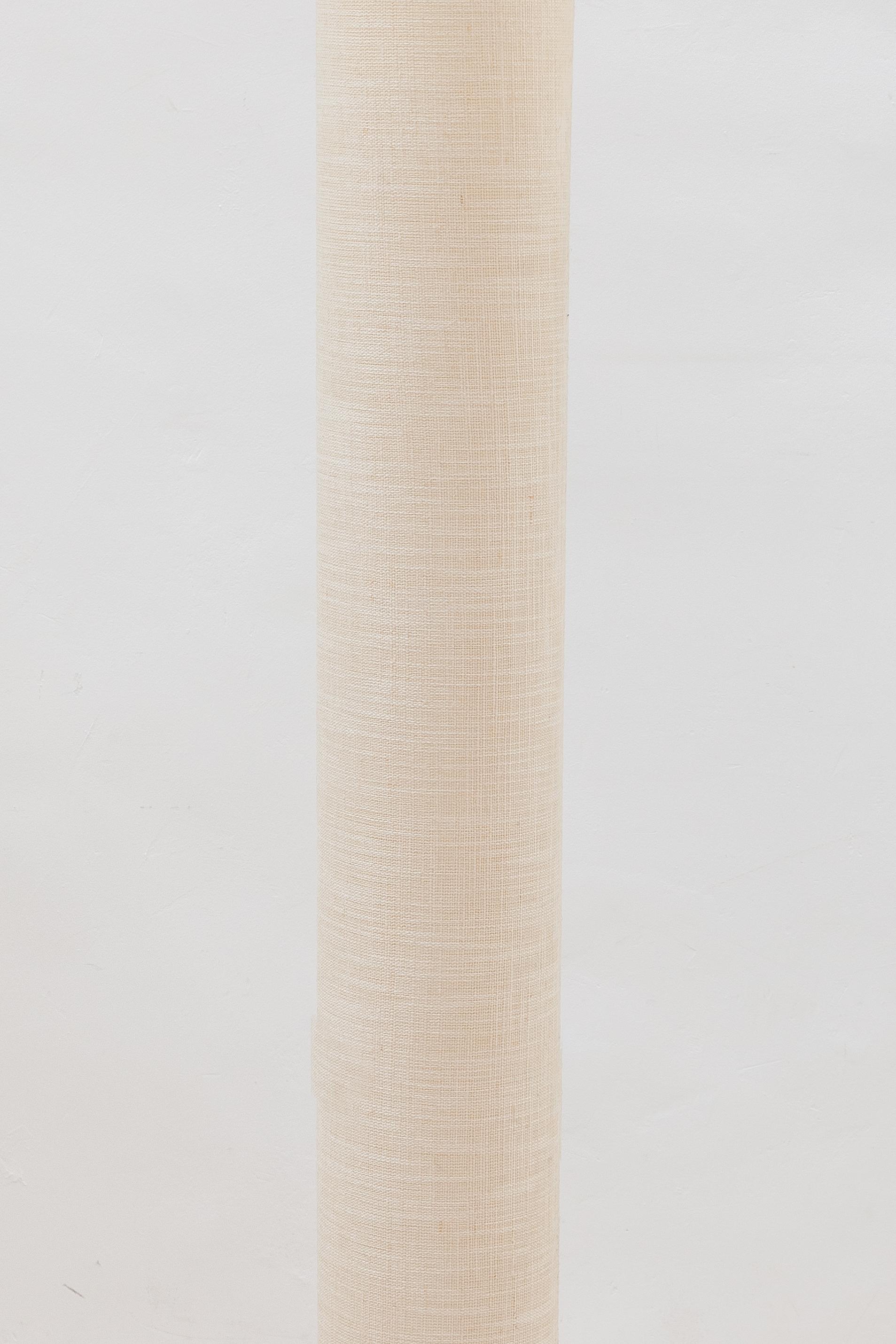 German Mid-Century Modern Linen Shade Floor Lamp, 1960s