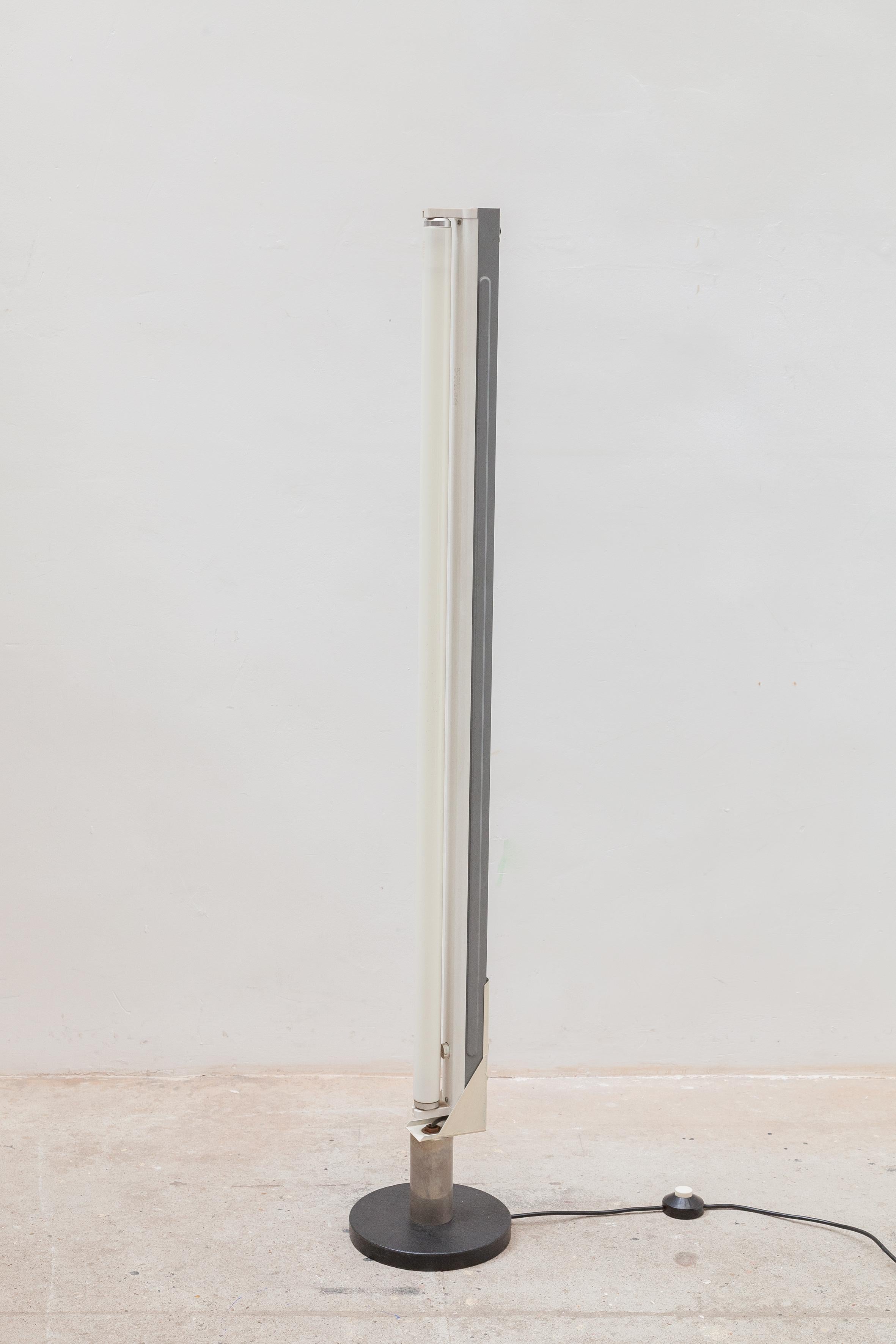 Mid-20th Century Mid-Century Modern Linen Shade Floor Lamp, 1960s