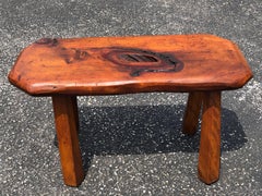 Mid-Century Modern Live Edge Bench or Table
